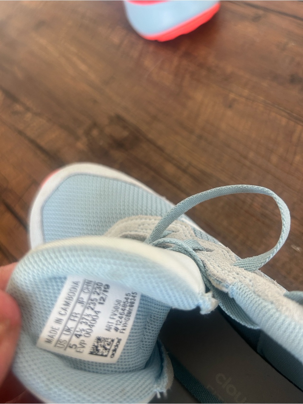 adidas womens Light Blue and orange Sneakers - Picture 11 of 14